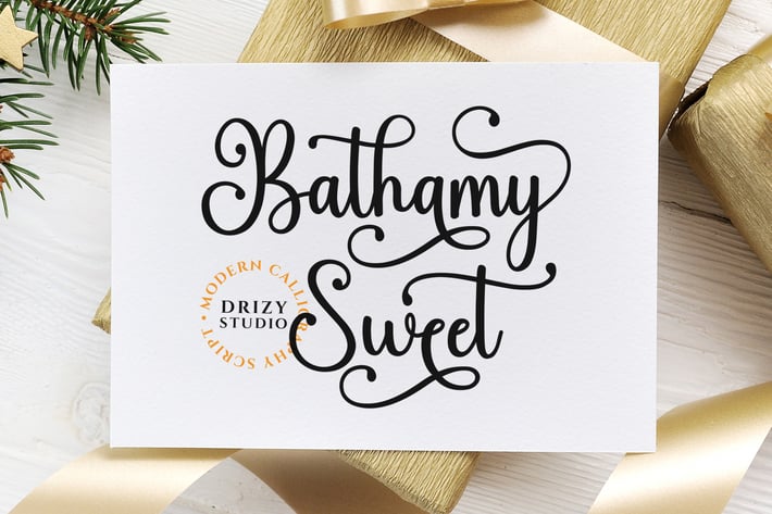 Bathamy Sweet - Modern Calligraphy Script
