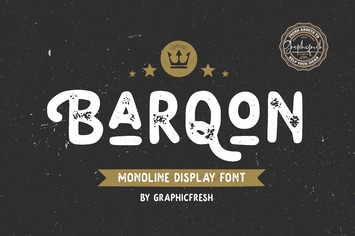 Barqon | Display Monoline Font