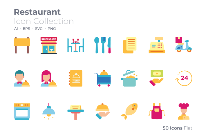 Restaurant Color Icon