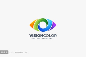 Vision Color Gradient Logo Template