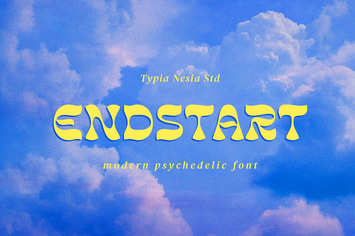 Endstart - Modern Psychedelic Display Serif Font