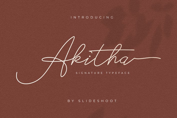 Akitha Signature Font