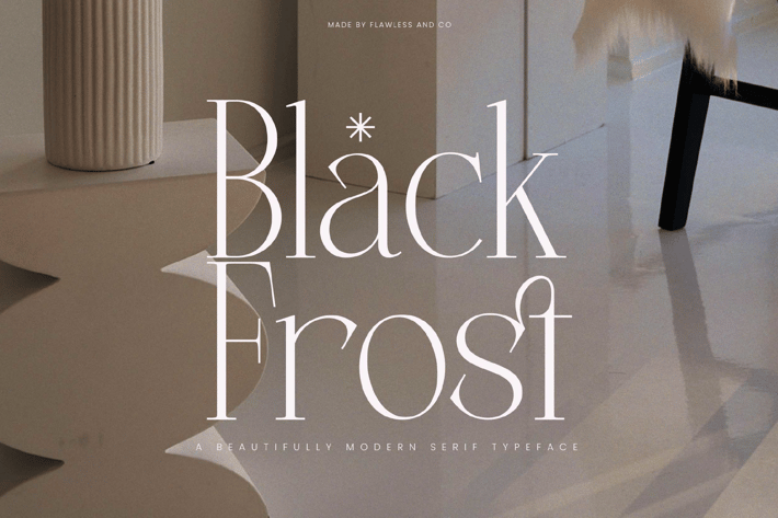 Black Frost - Modern Serif Font