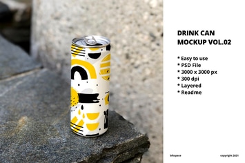 Drink Can Mockup Vol.02