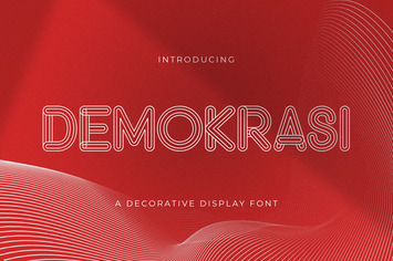 DEMOKRASI - Decorative Display Font