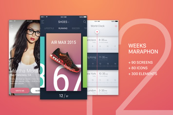 12 Weeks Marathon UI Kit