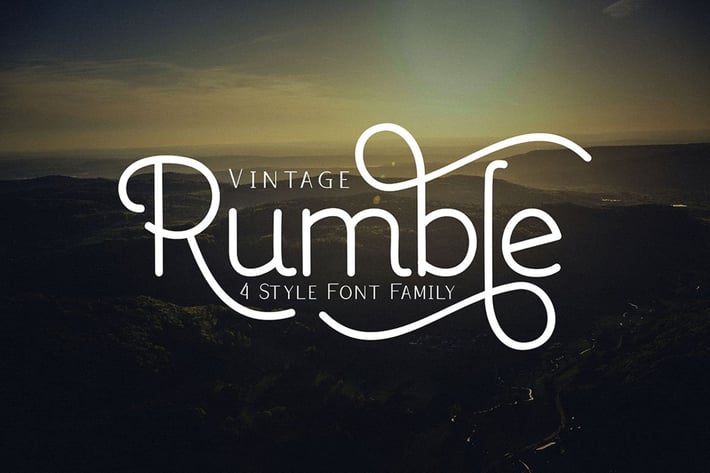 Rumble 4 Font