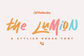The Lumion – A Stylish Brush Font