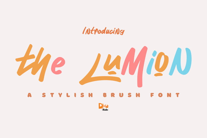 The Lumion – A Stylish Brush Font