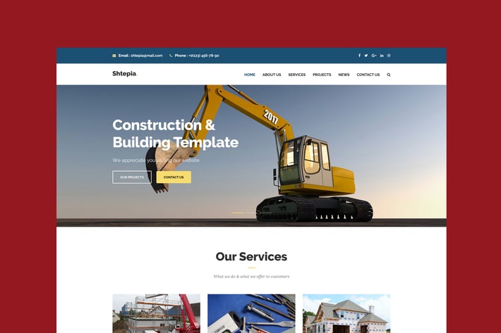 Shtepia - Construction & Building HTML5 Template