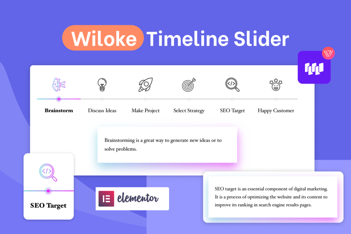 Wiloke Timeline Slider for Elementor
