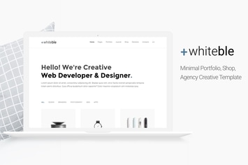 Whiteble - Minimal &Clean Portfolio, Agency, Shop 