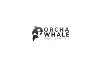 Orca Whale Logo Template