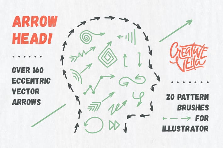 Arrow Head: Pattern Brushes & Vector Arrows