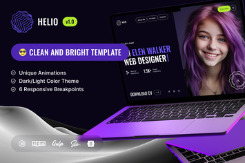 Helio - Coming Soon and Landing Page Template