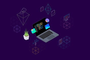 Blockchain Platform Isometric Illustration 1