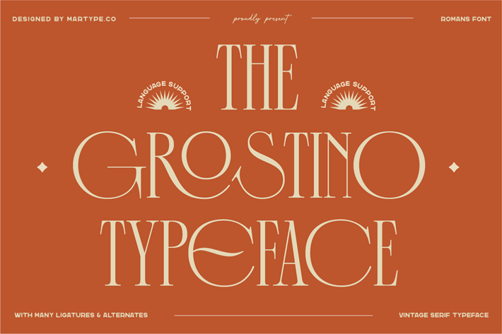 The Grostino Display Typeface