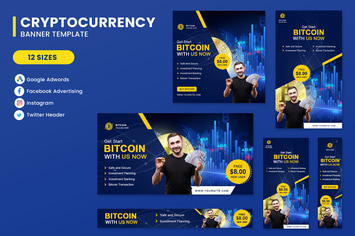 Bitcoin Banners Ad Set Template