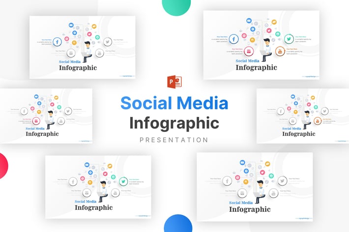 Social Media and Technology Icons Infographic