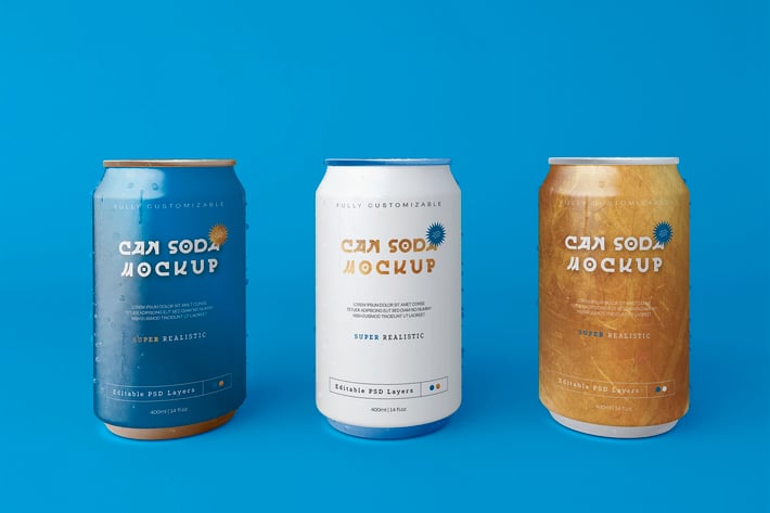 Soda Can Mockup
