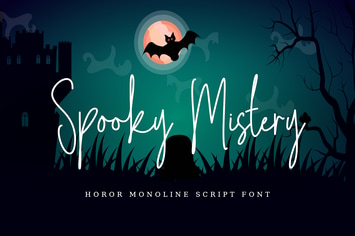 Spooky Mystery - Script Font