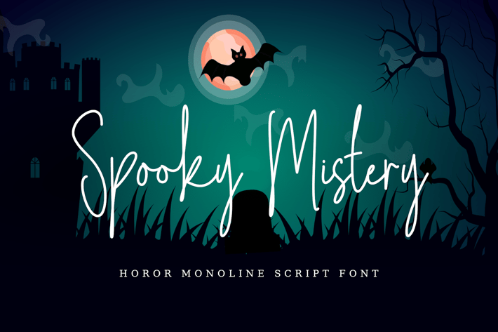 Spooky Mystery - Script Font