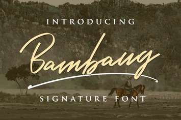 Bambang - Signature Font