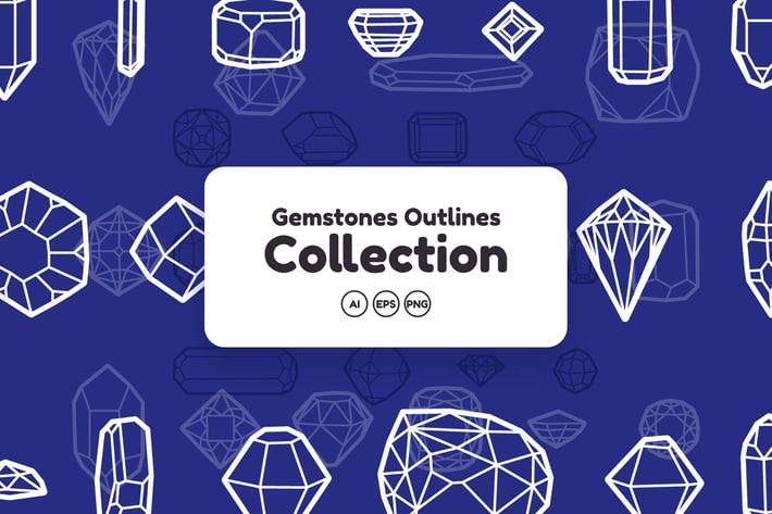 Gemstones Outlines Collection