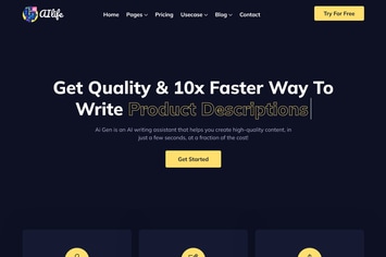 AIlife - AI Content Generator React Template