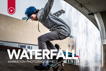 Gif Animated Waterfall Photoshop Action