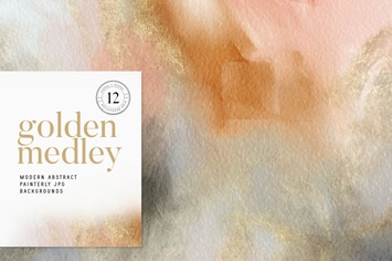 Golden Medley Modern Abstracts