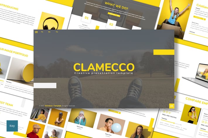 Clamecco - Creative Keynote Template