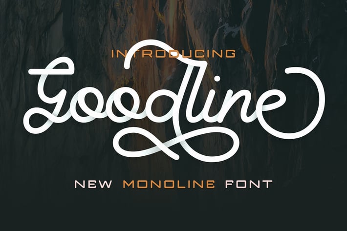 Goodline - Monoline Font