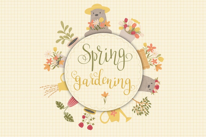 Spring Gardening Vector Set