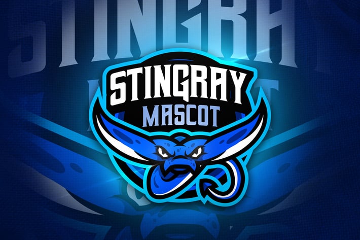 Stingray Mascot - Mascot & Esport Logo