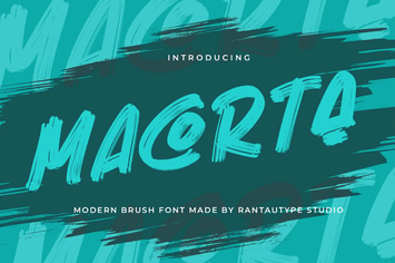 Macorta Modern Brush Font