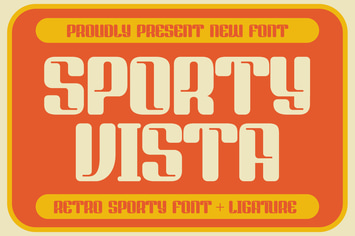 Sporty Vista Retro Sporty Font