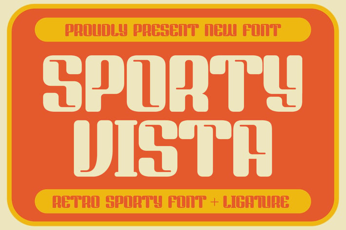 Sporty Vista Retro Sporty Font