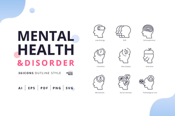 Mental Health&Disorder Outline Style Pack