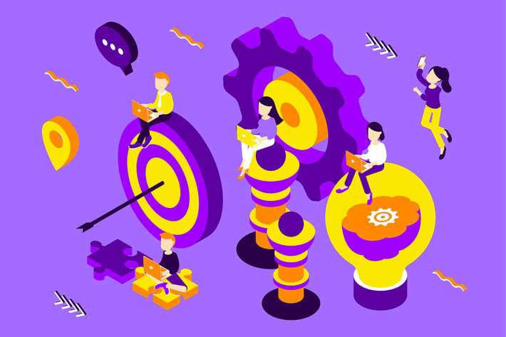 Strategy Isometric Illustration