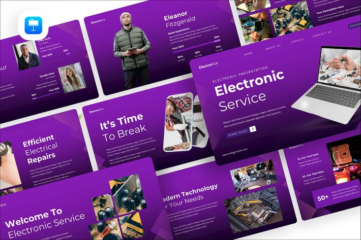 Electronic Service Keynote Presentation Template