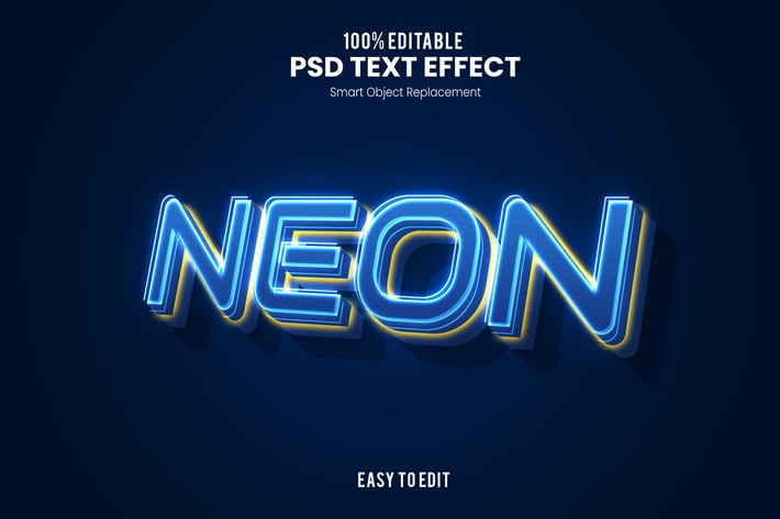 Neon - Neon PSD Text Effect
