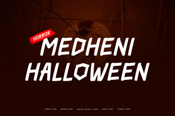 Medheni Halloween - Horror & Bloody Font