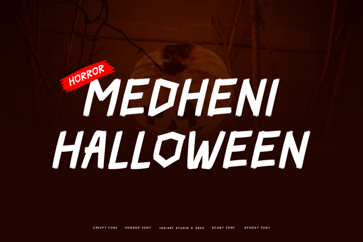 Medheni Halloween - Horror & Bloody Font