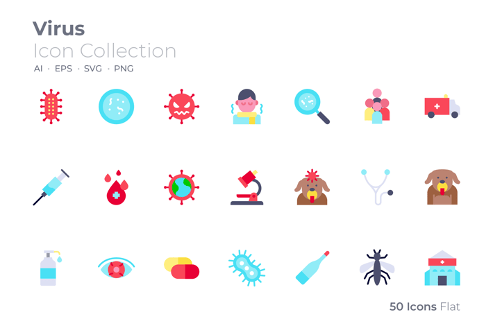 Virus Color Icon