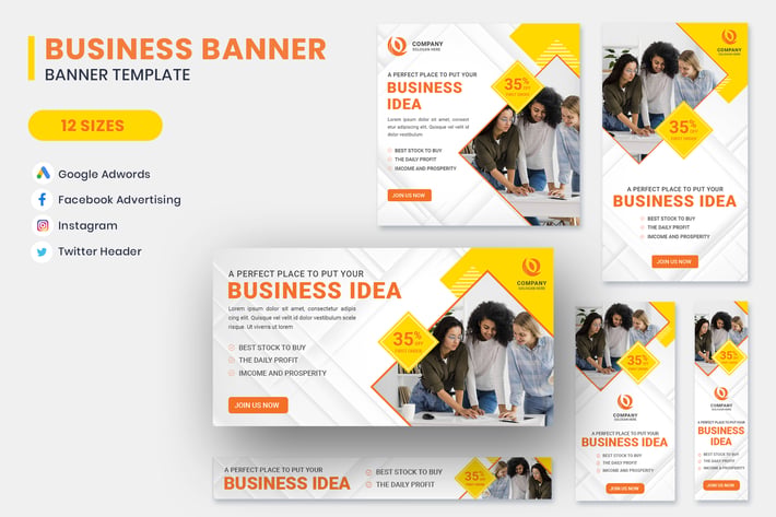 Business Idea Google Adwords Banner Template