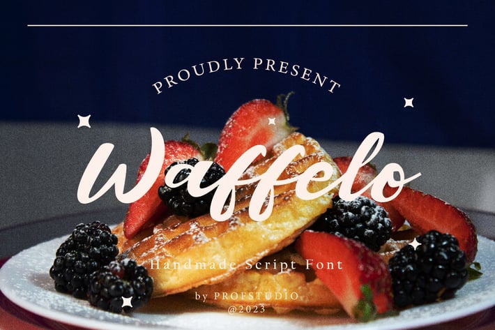 Waffelo - Handmade Script Font