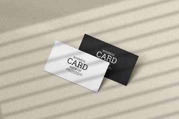 Clean minimal business card mockup m1