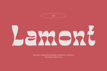 Lamont – Reverse Contrast Font