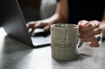 Coffee cup design Mockup